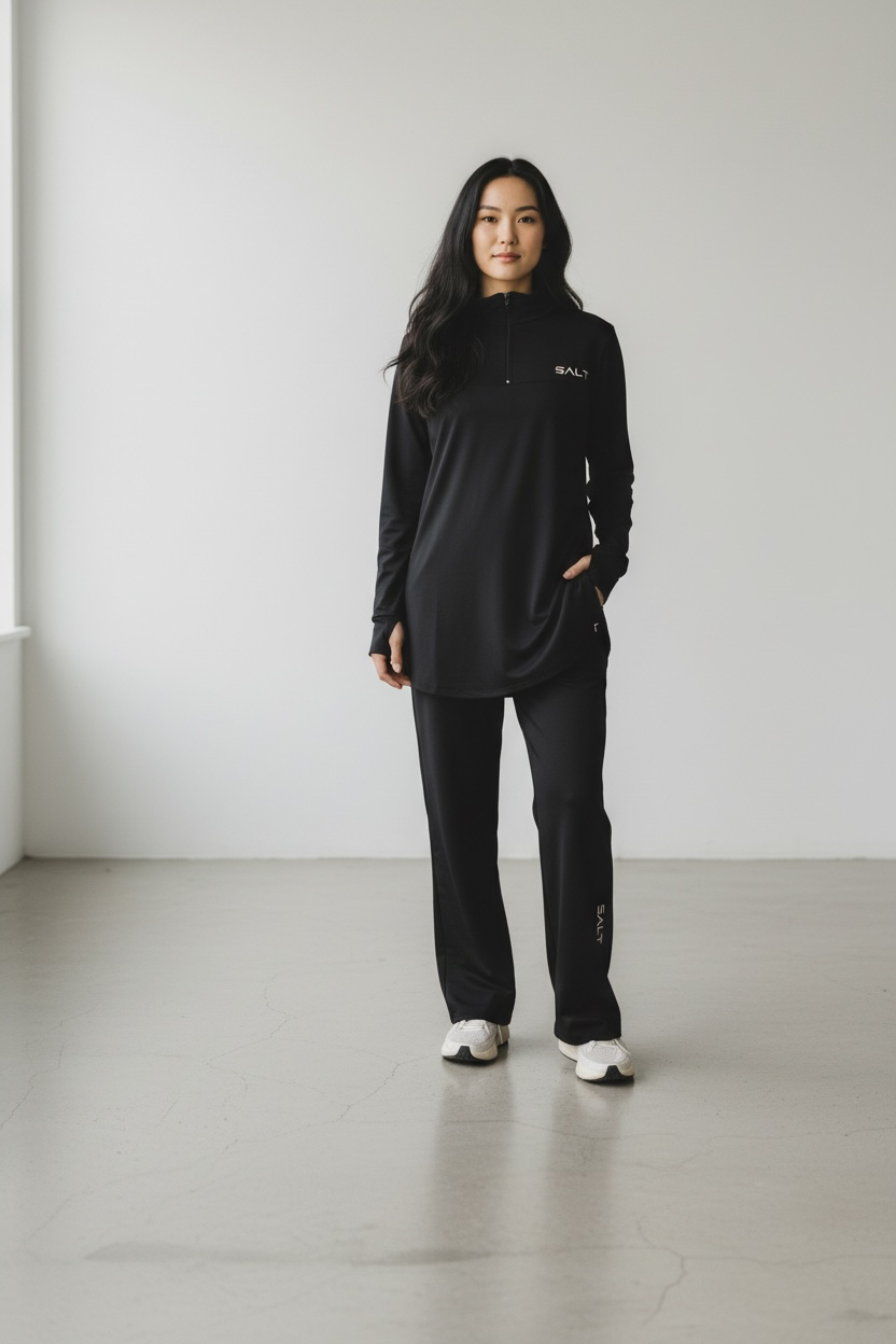 Quarter Zip Top & Yoga Pants Quarter Zip Top & Yoga Pants