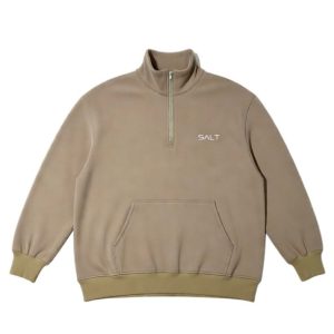 Essential Quarter Zip Top Camel