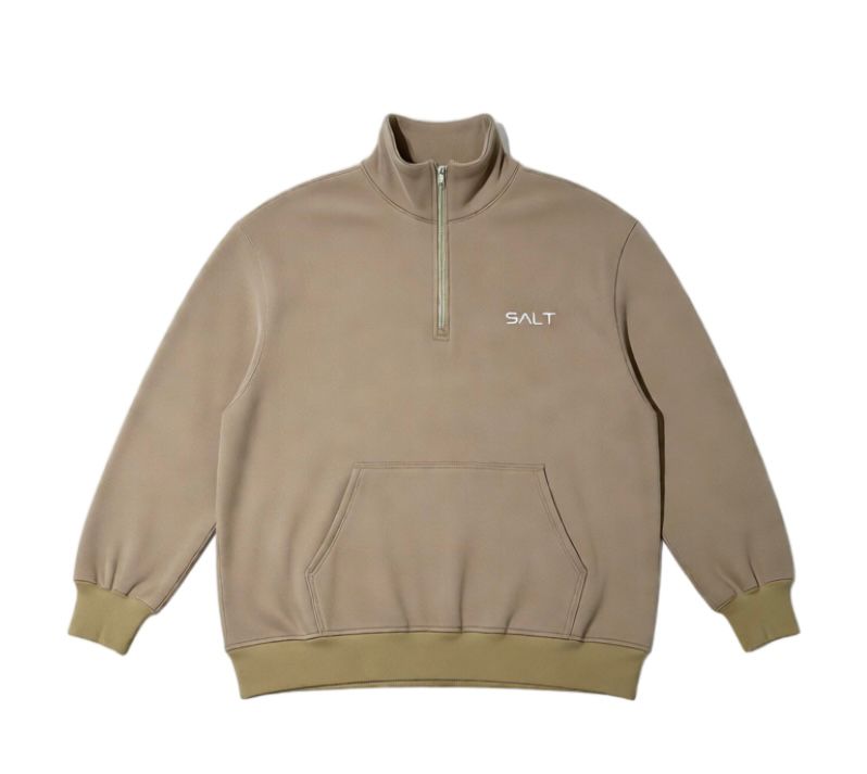 Essential Quarter Zip Top Camel Essential Quarter Zip Top Camel