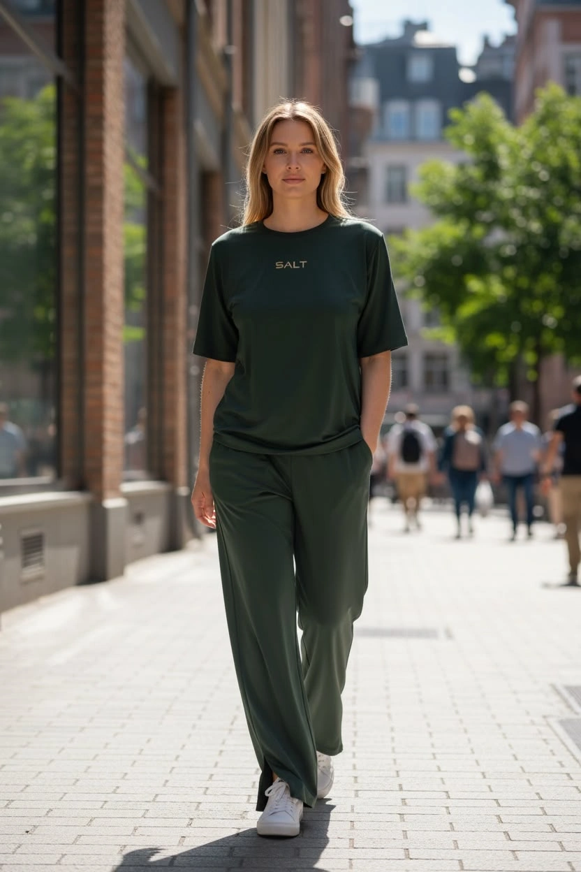 t-shirt & yoga pants model 3 olive t-shirt & yoga pants model 3 olive