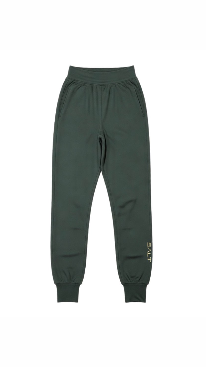 Zipped Cuffed Jogger in Military Olive Zipped Cuffed Jogger in Military Olive