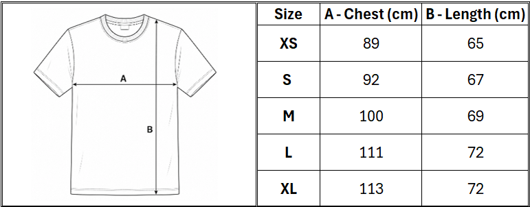 essential t shirt sizing